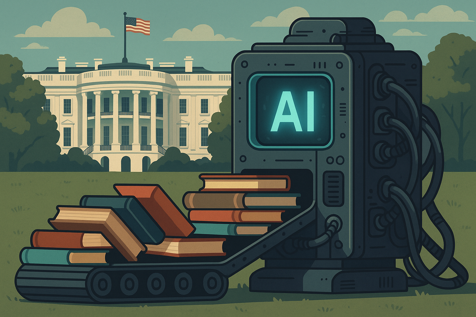 La estrategia de EE.UU. para la inteligencia artificial despierta alarma en el sector editorial